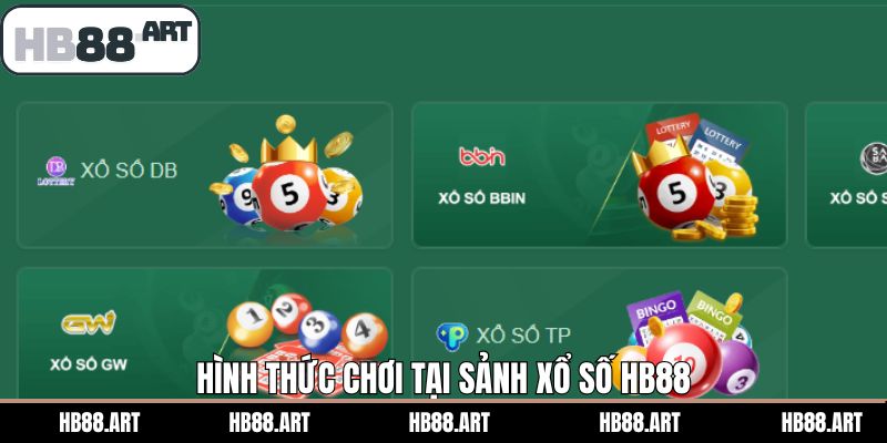 Top các loại hình xổ số đang được ưa chuộng tại HB88