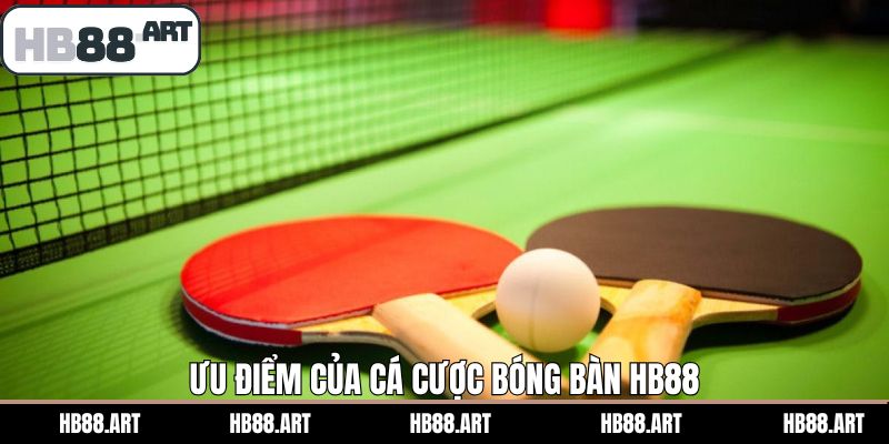 Ưu điểm khi trải nghiệm cá cược bóng bàn HB88